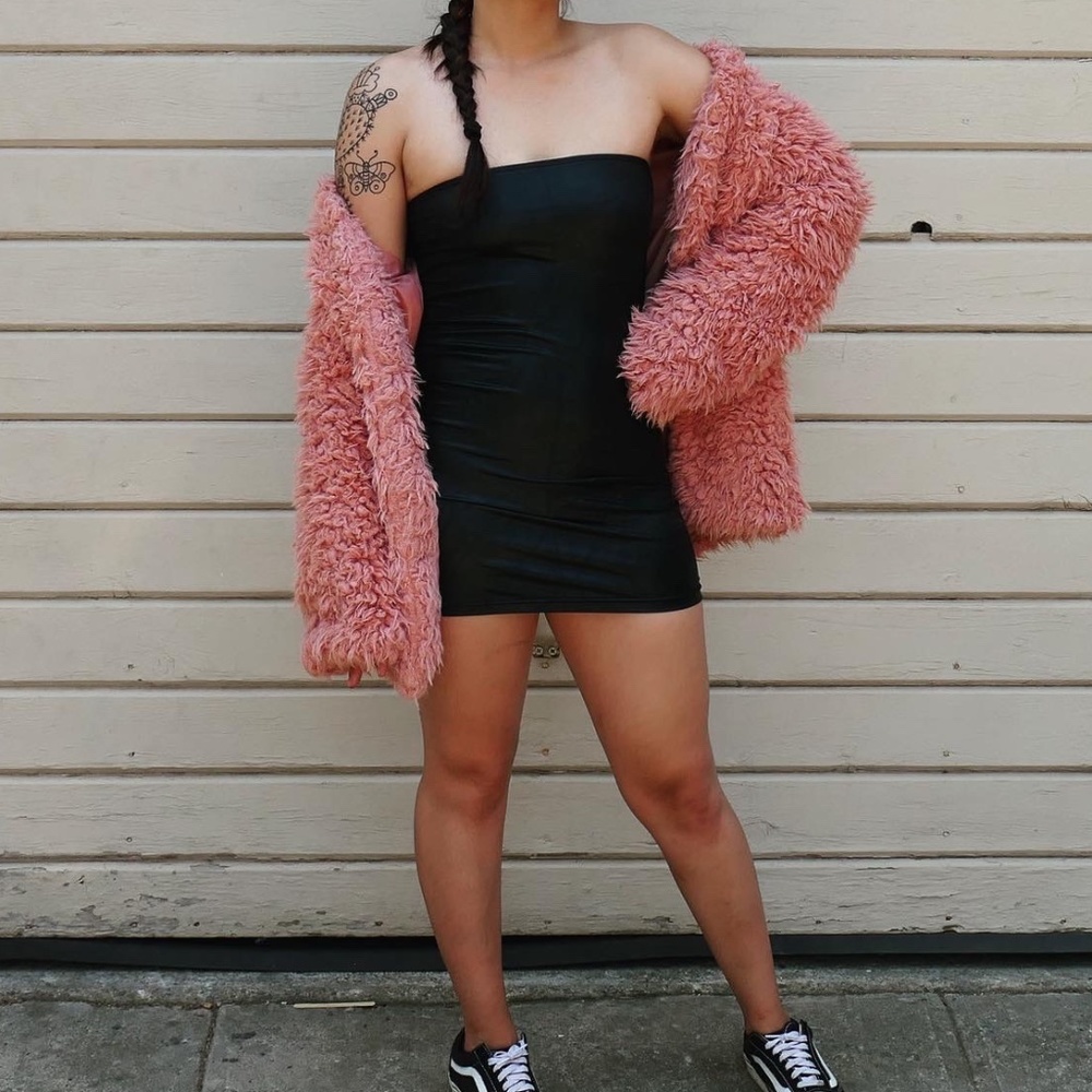 Pink Fuzzy coat